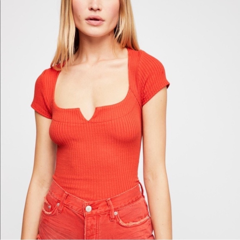 Free People Notch Your Girl Tee Large